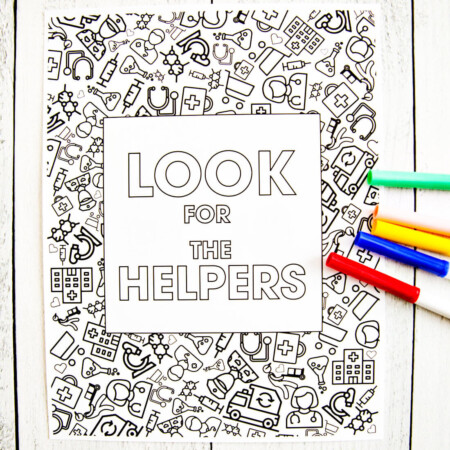 Look for the Helpers Coloring Page