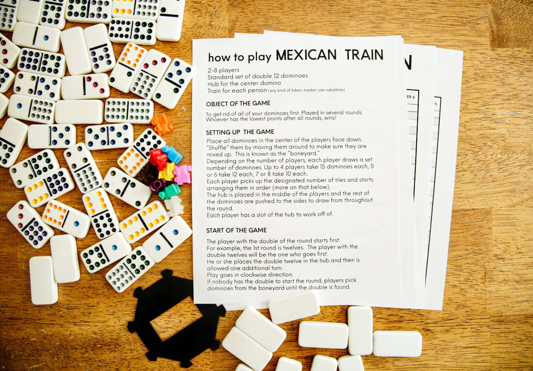 How to Play Mexican Train from Thirty Handmade Days