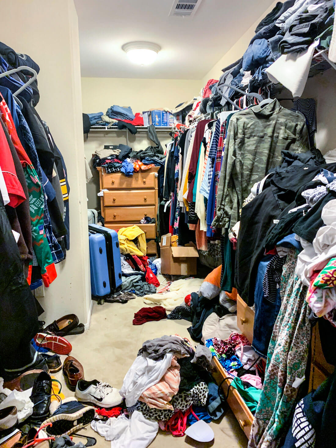 Closet organization ideas, the before