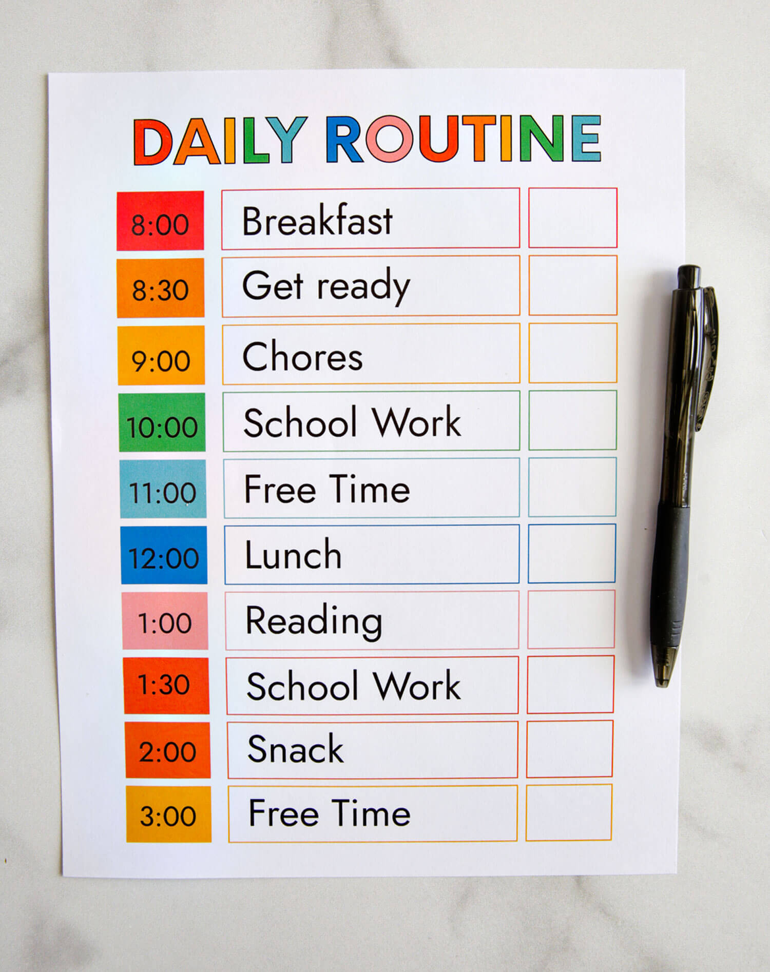 Get Organized with Dry Erase Sheets (and some Free Printables