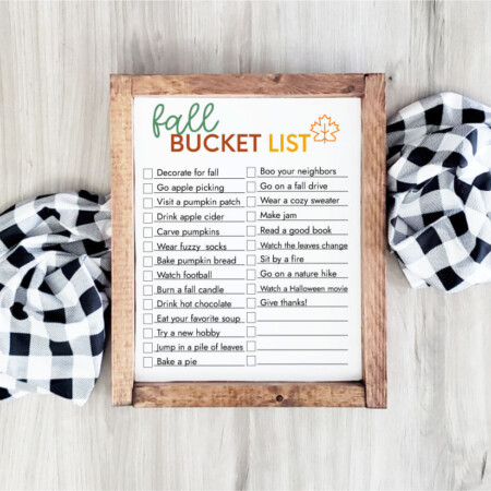 Fall Bucket List