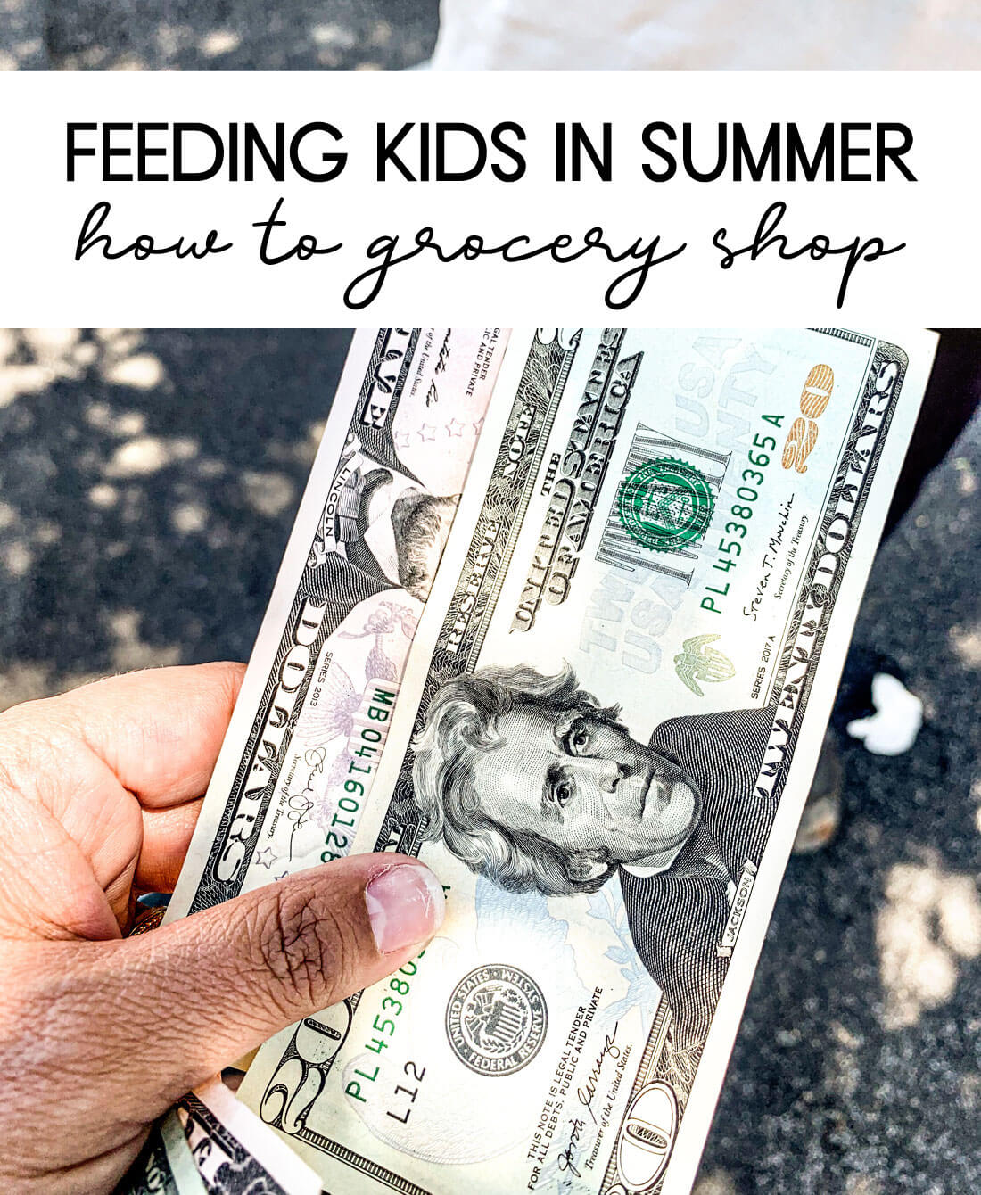 Feeding Kids in Summer - teaching how to grocery shop