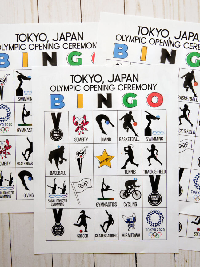 Olympics Opening Ceremony BINGO for Japan from 30daysblog
