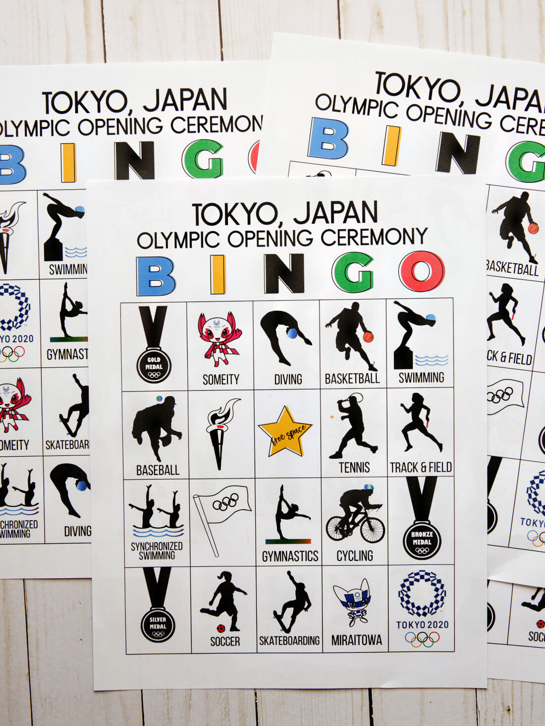 Olympics Opening Ceremony BINGO for Japan