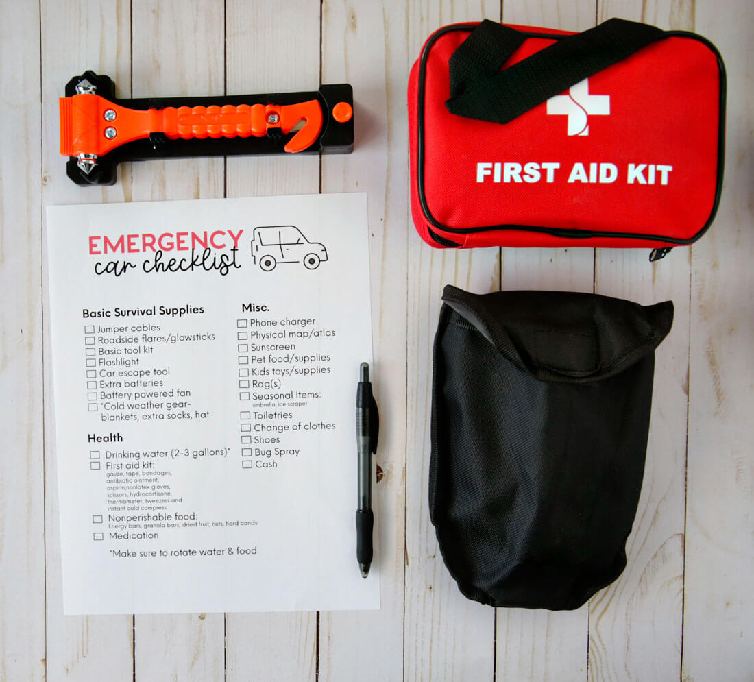 Car Emergency Kit List 
